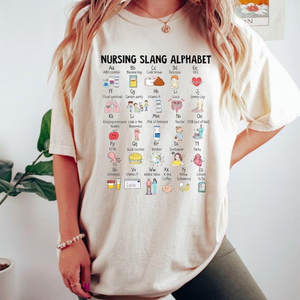 Nurse Shirts, Nurse Alphabet T Shirt, Nurse Abcs Nursing Slang